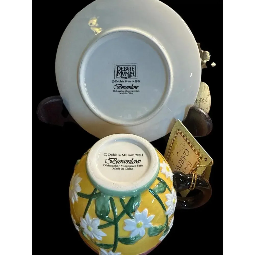 Debbie Mumm “From My Garden” Cup & Saucer New With Tags 2004 - Picture 4 of 5